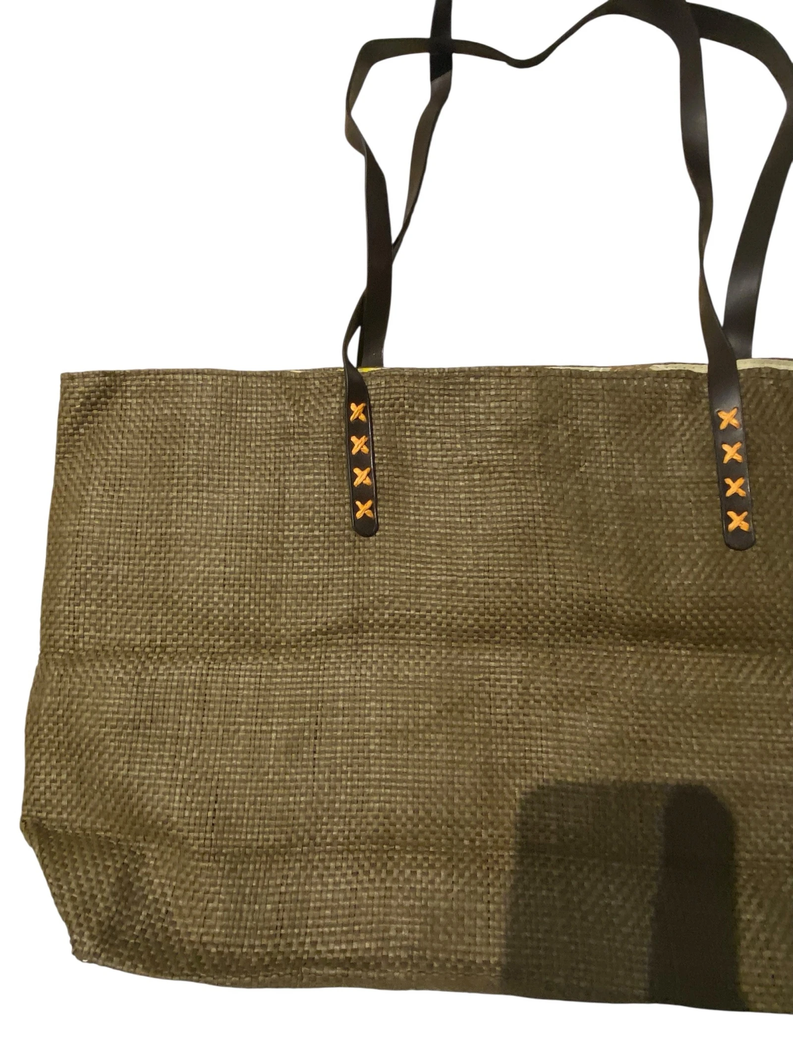 Bolso tote tejido grande vintage | Estilo paja caqui Shopper | Bolso boho de mercado | Bolso de playa de verano – photo 4